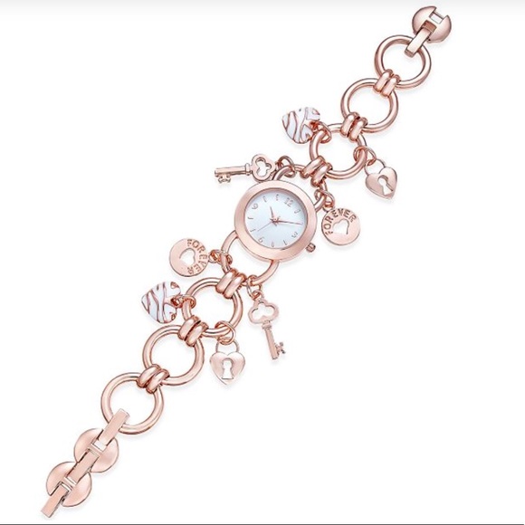 🆕⌚️ Charm Bracelet Watch ROSE GOLD 23mm - Picture 3 of 8